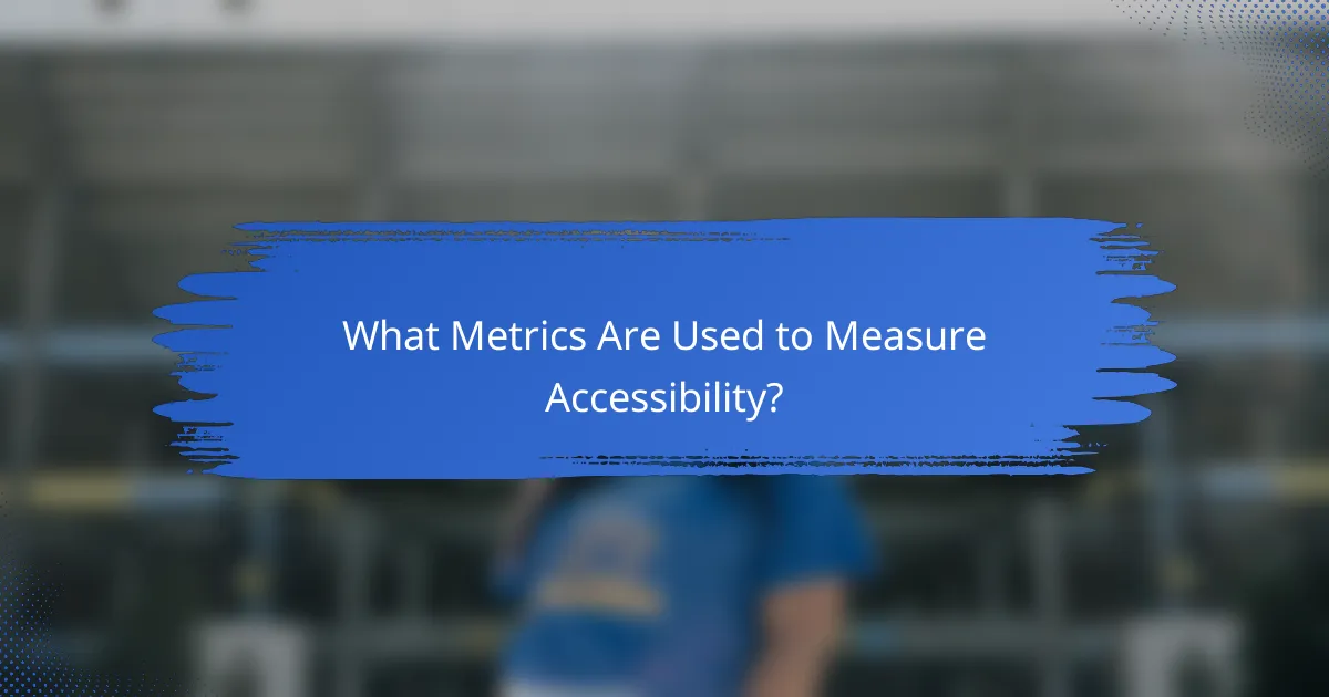 What Metrics Are Used to Measure Accessibility?